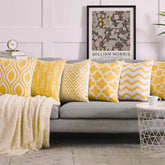 Geometric Canvas Indoor Pack of 6 (Yellow)
